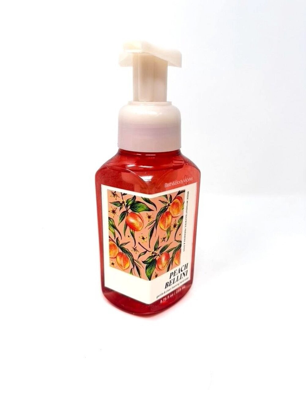 NEW Bath & Body Works Peach Bellini Gentle Foaming Hand Soap 8.75 oz Summer
